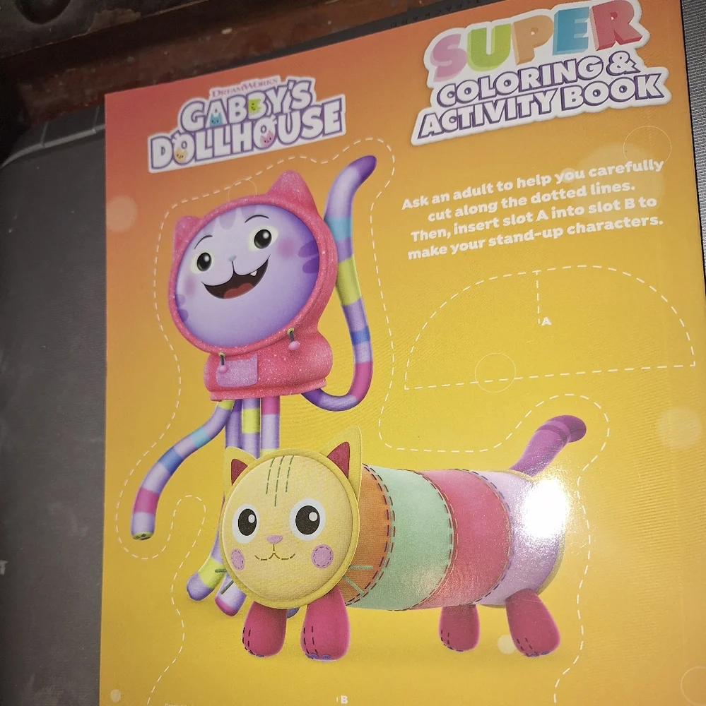 Gabbys Dollhouse Coloring Book w/ Stickers - Picture 6 of 9